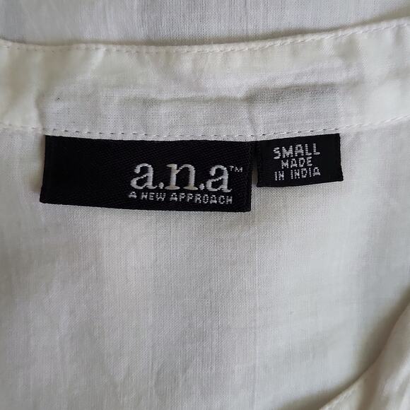 a.n.a Cotton Peasant Top Size Small - Picture 9 of 11